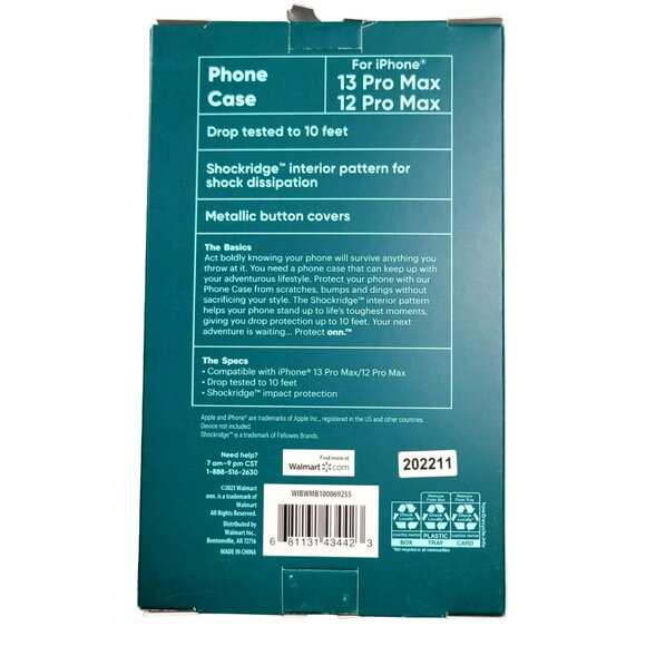 iPhone 12 or 13 Max Pro Phone Case White Marble Drop Protection NIB  JH1390 - Picture 2 of 2